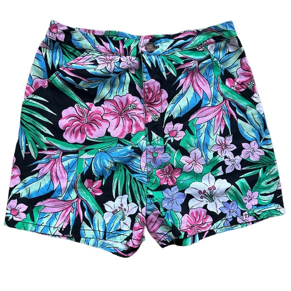 wild fable Pants - Wild Fable XS Tropical Floral High Rise Stretchy Shorts Vacation Beach